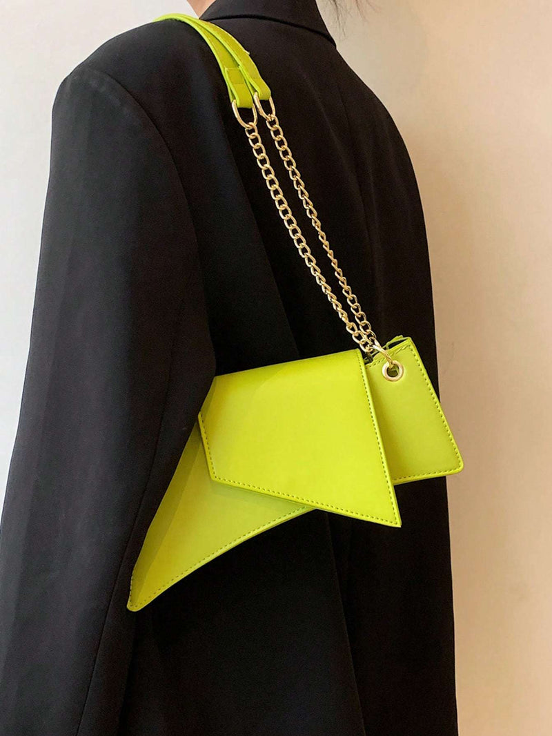 Neon Green Chain Novelty Bag