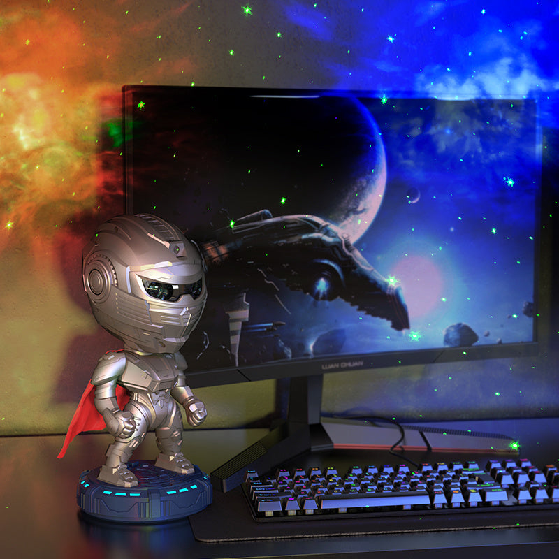 Hot-selling Mecha Samurai Starry Sky Projection Night Light