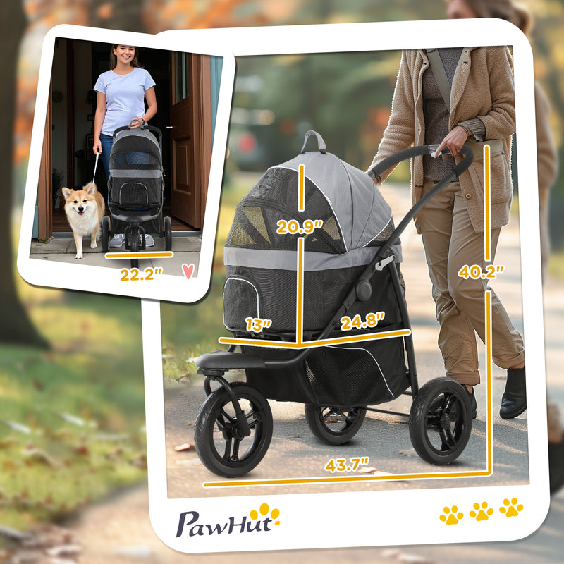 Pet Jogging Stroller For Small Dogs And Cats