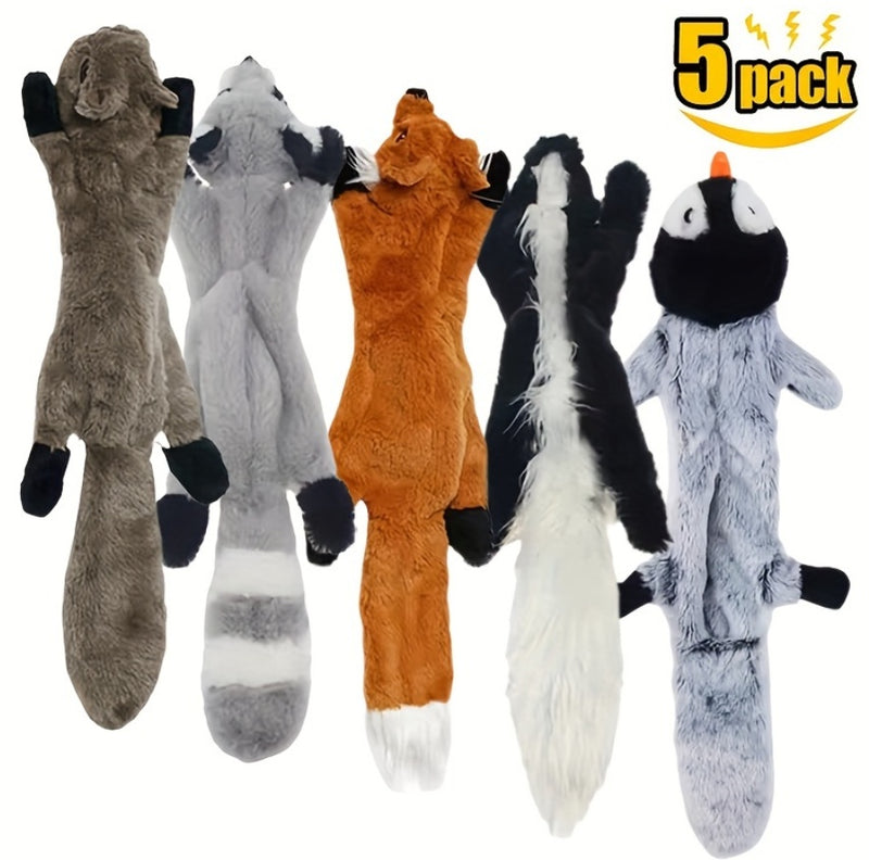 5 Pack Dog Squeaky Toys Pet