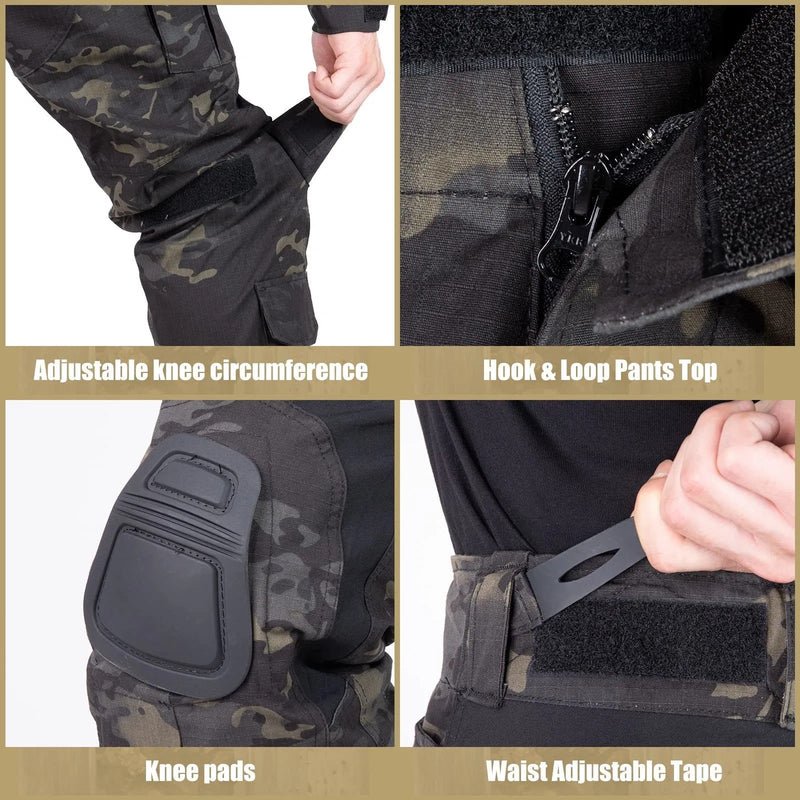 Pants For Men Rip-Stop Airsoft Gear
