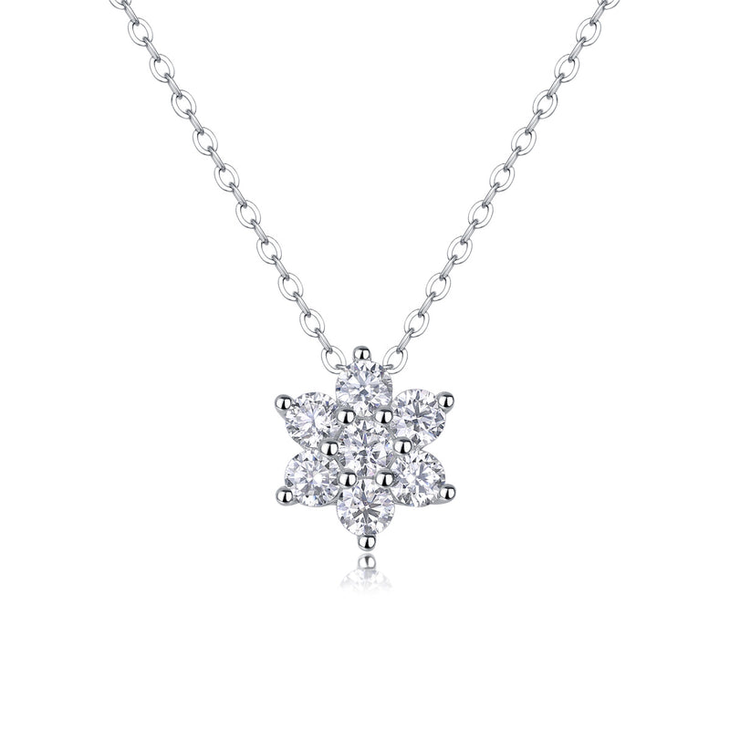 Snowflakes Fluttering - A Fashionable And Luxurious Diamond Jewelry Pendant Set