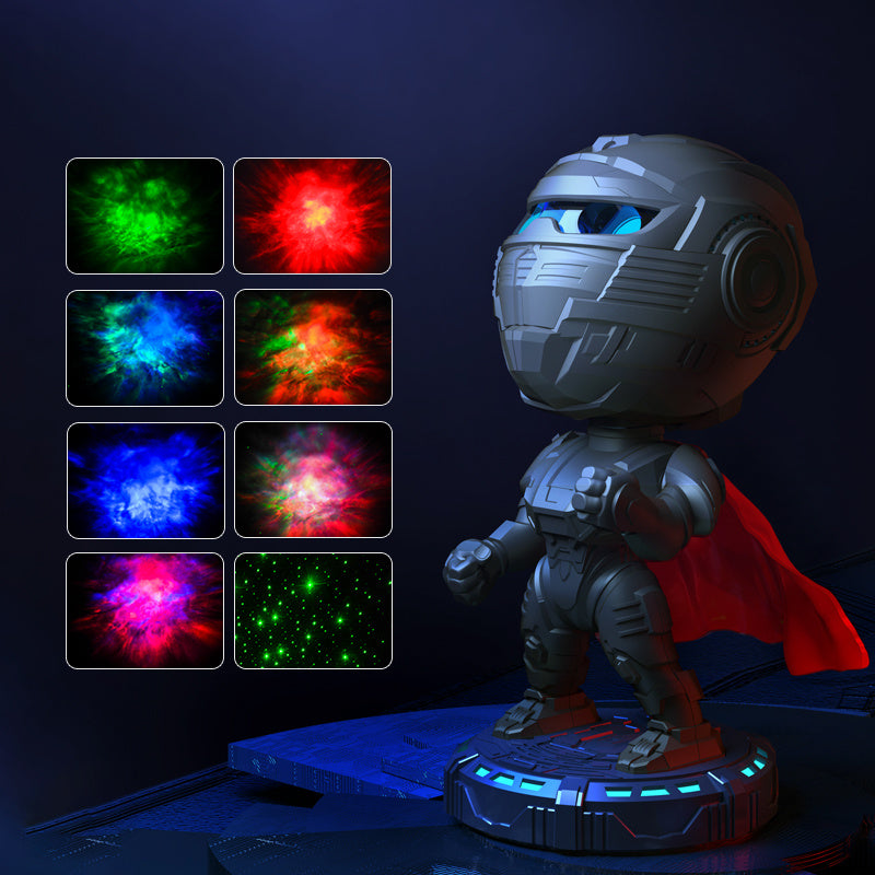Hot-selling Mecha Samurai Starry Sky Projection Night Light