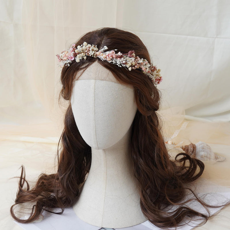 Gypsophila Crown, Dried Flower Crown