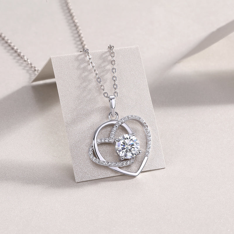 Heart To Heart - A Fashionable And Luxurious Diamond Jewelry Pendant Set
