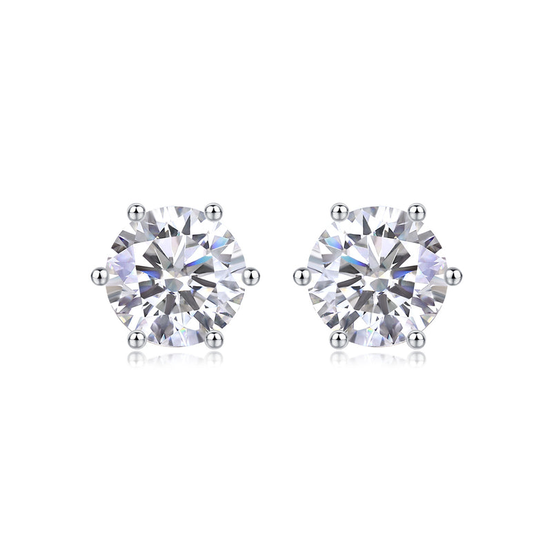 Years Quiet Good Luxury Fashion Diamond Earrings Stud Mosan Diamond Silver Jewelry