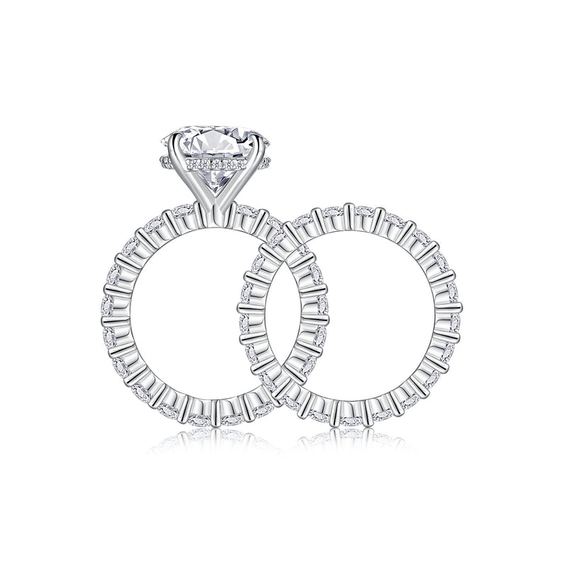 Time Vow - Fashionable Men's And Women's Ring Row Jewelry Set