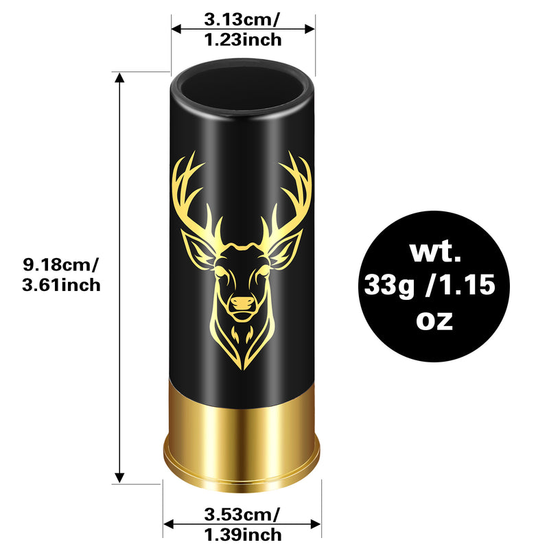 4 Deer Heads 1.5 Ounces - Reusable High-quality Plastic Bullet Cup
