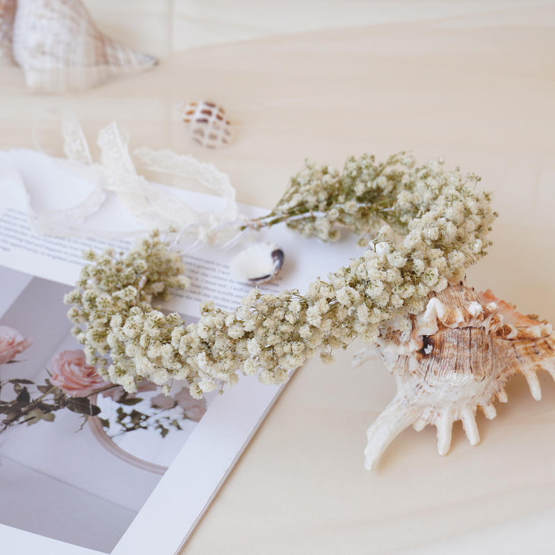Gypsophila Crown, Dried Flower Crown