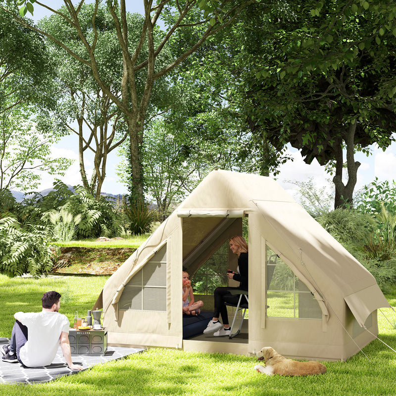 Inflatable Camping Tent With Hand Pump