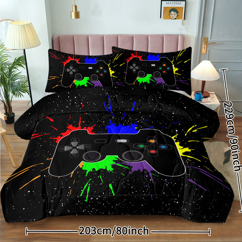 Black Video Game Comforter For Girls Boys