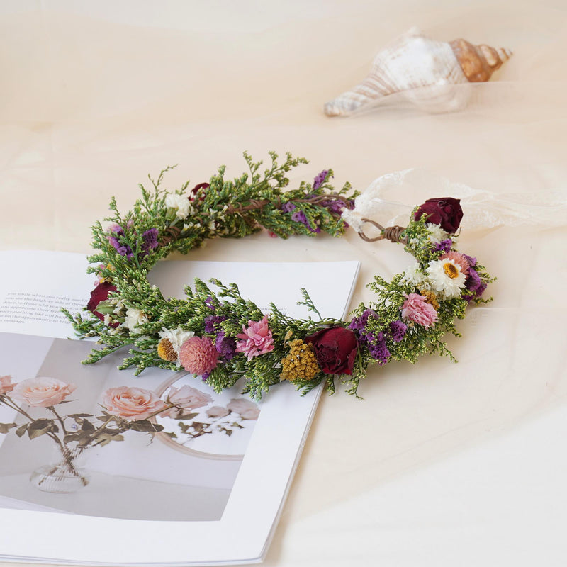 Gypsophila Crown, Dried Flower Crown