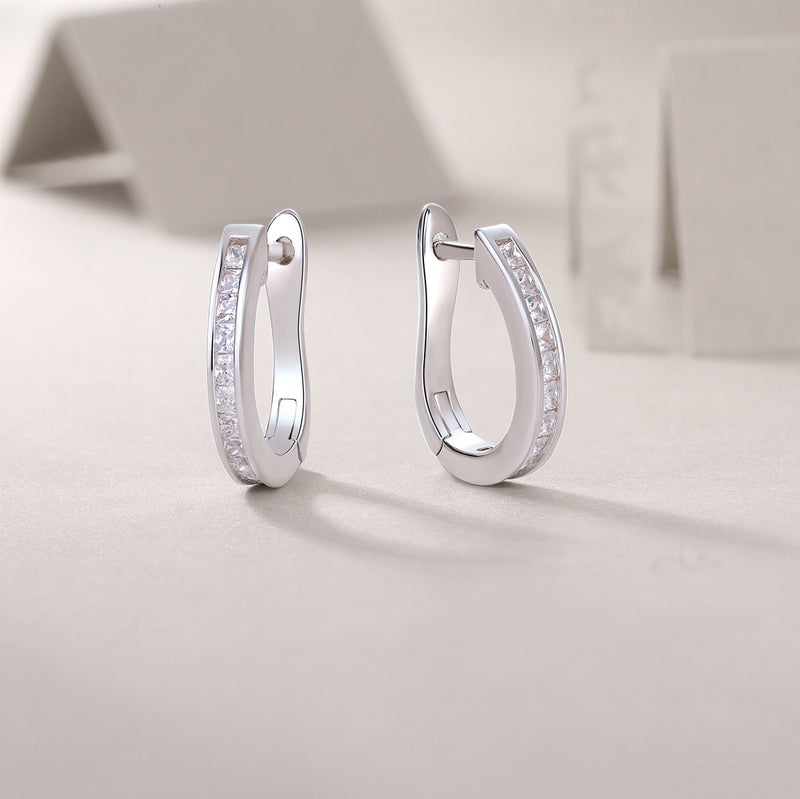Touch Tenderness - Fashionable And Luxurious Diamond Jewelry Earrings Set
