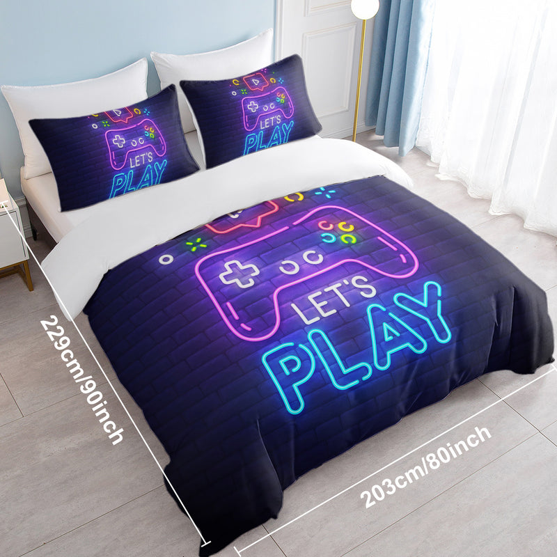 Gaming Duvet Cover Set Twin Full Queen King Size