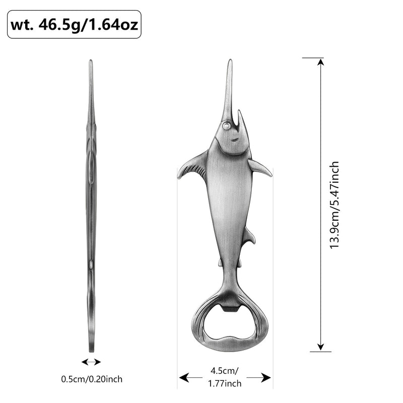 Creative Swordfish Handle Metal Beer Bottle Openers