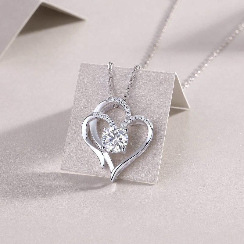 Heart To Heart - A Fashionable And Luxurious Diamond Jewelry Pendant Set