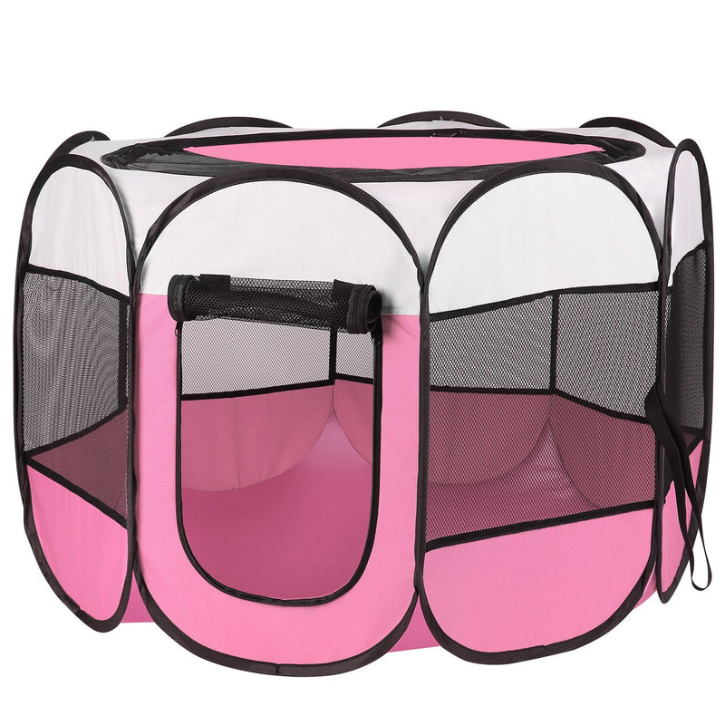 Pink-Blue Options -- 1Pc Portable Foldable Pet Tent Exercise