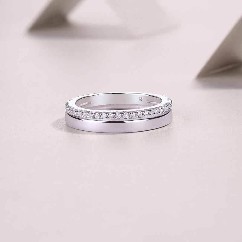 Double Ring Shadow - A Fashionable And Luxurious Jewelry Piece Set