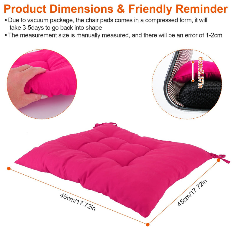 4Pcs Chair Cushion Pads Pillow