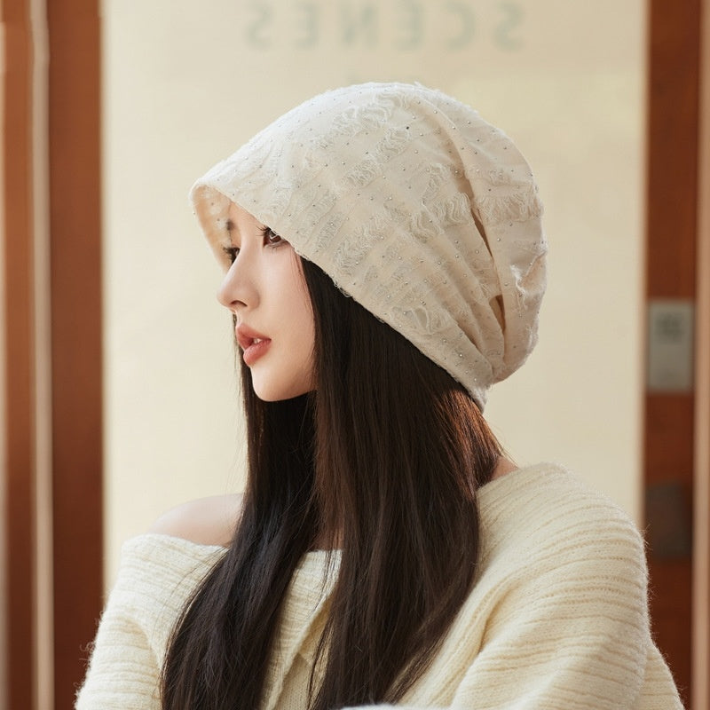 Korean Style Ripped Pile Heap Cap