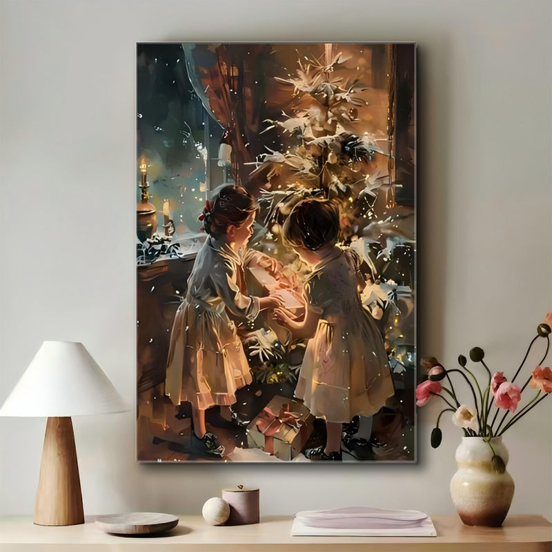 1pc Wrapped Canvas Painting, Wall Decor Living Room
