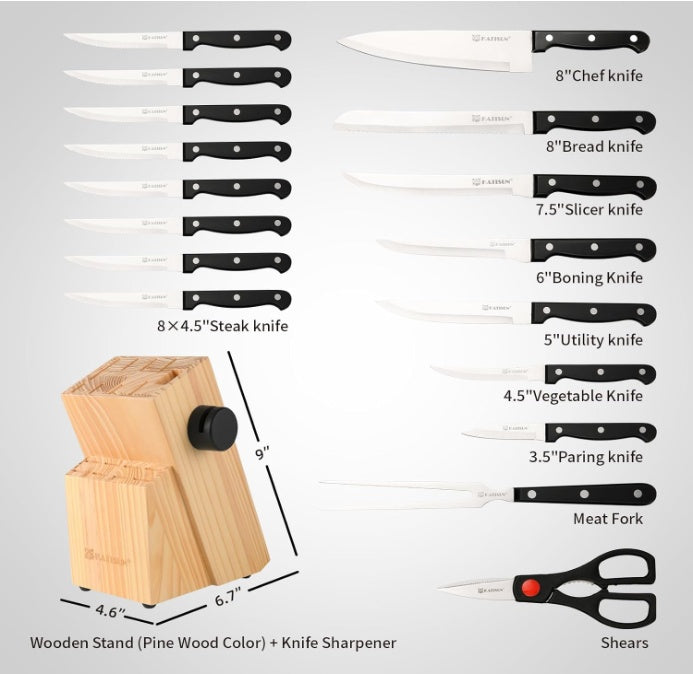 19-piece Knife Set