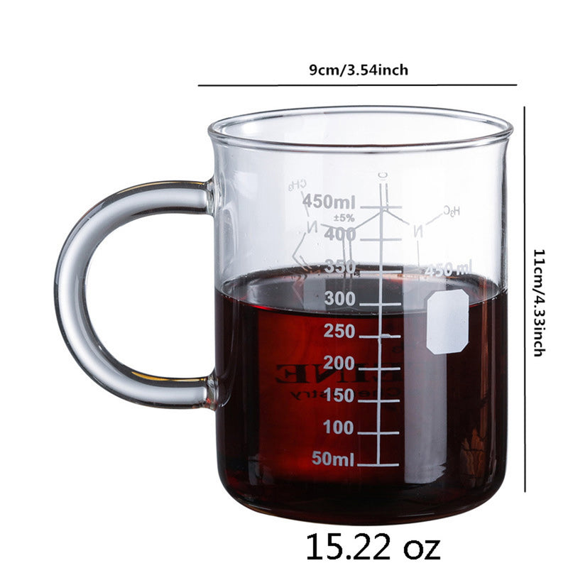 1 PCS Transparent Tape With High Borosilicate Glass Cup
