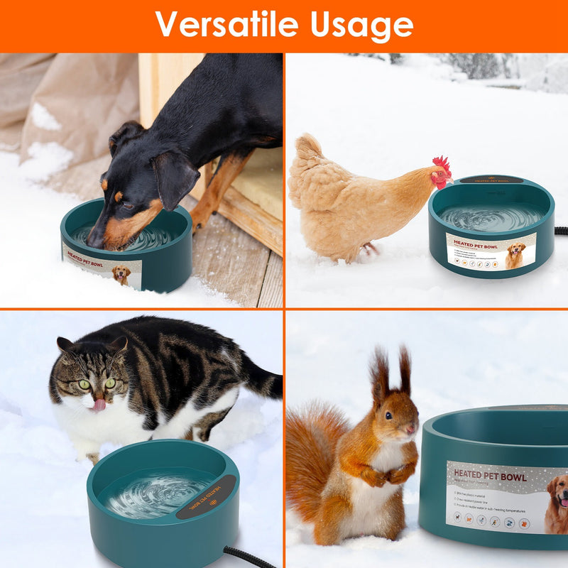 Heated Water Bowl For Dog Cat