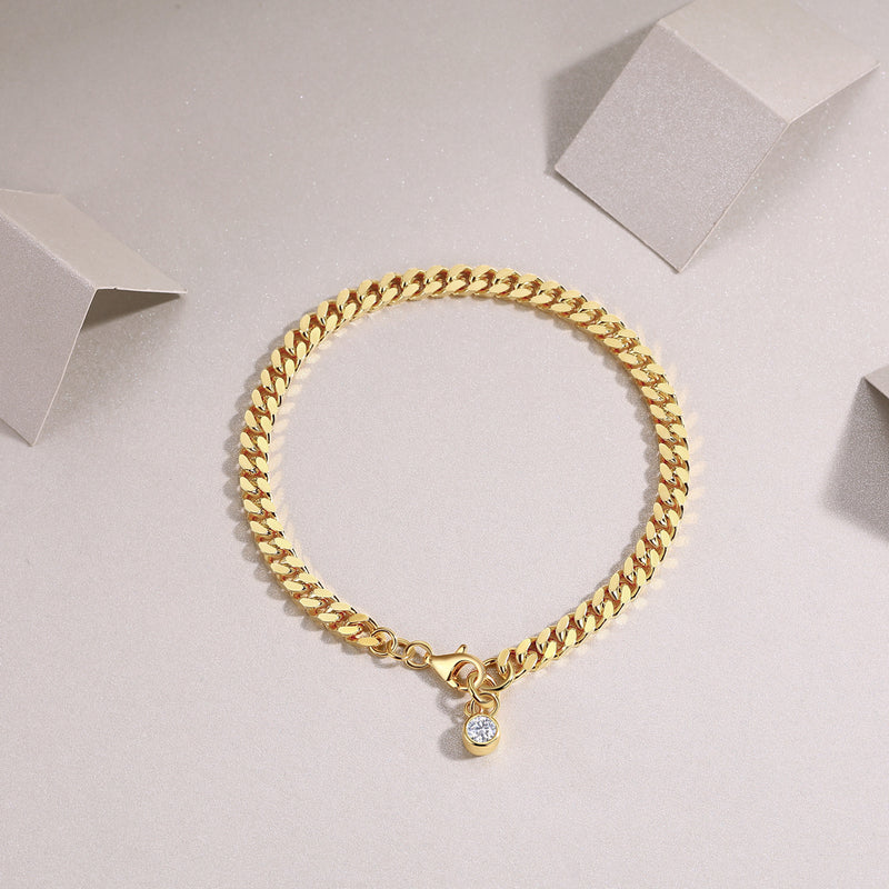 Luxury Fashion Mossan Diamond S925 Silver Bracelet Comparable To Natural Diamonds