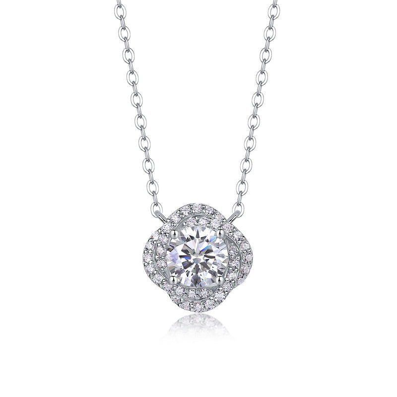 Lucky Flower - A Fashionable And Luxurious Diamond Jewelry Pendant Set