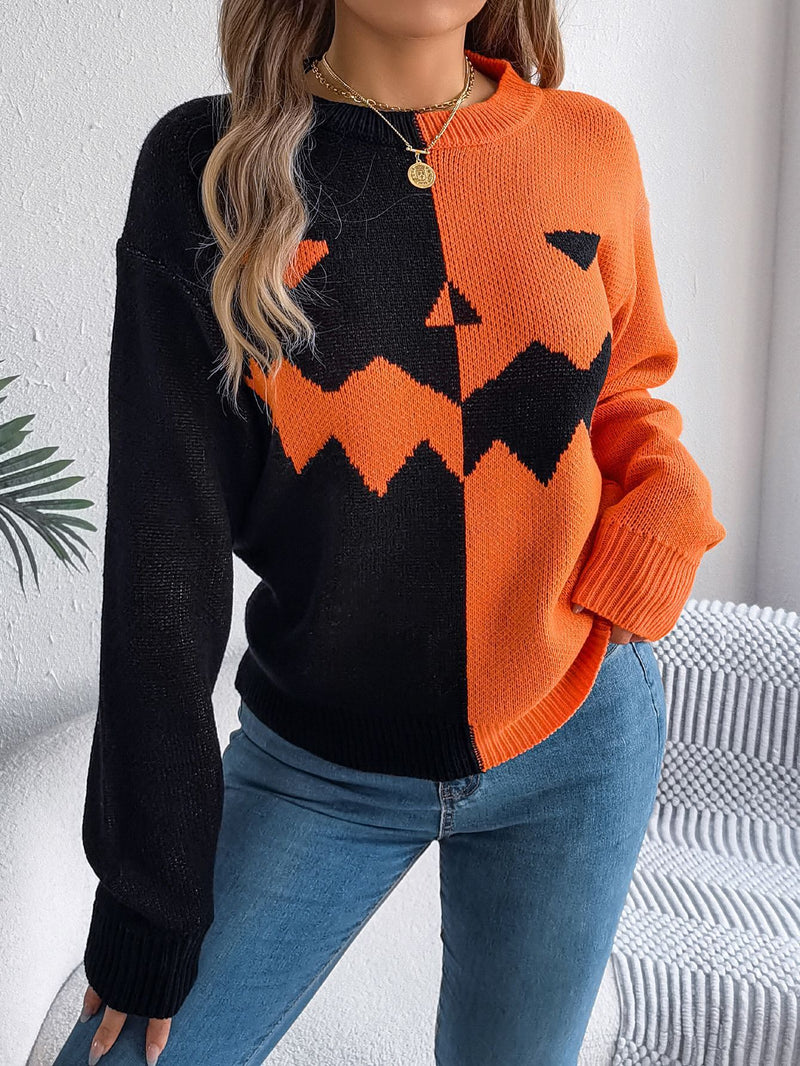 Long Sleeve Pullover Sweater Women's Clothing