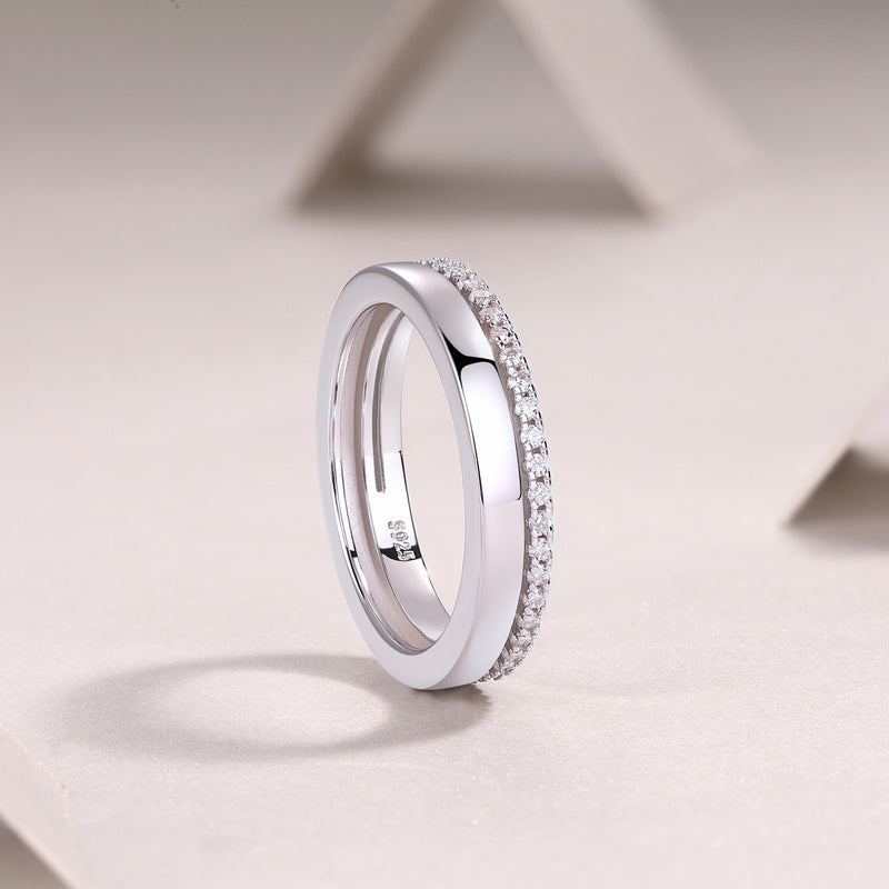 Double Ring Shadow - A Fashionable And Luxurious Jewelry Piece Set