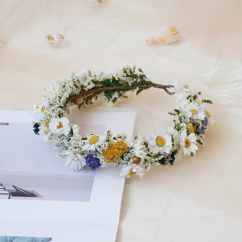 Gypsophila Crown, Dried Flower Crown