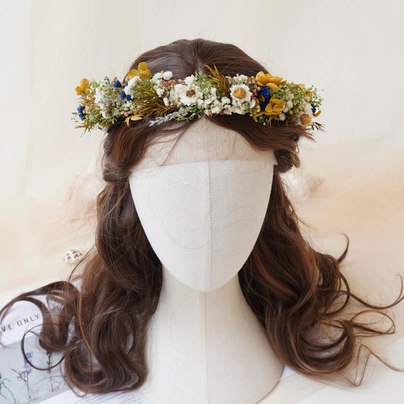 Gypsophila Crown, Dried Flower Crown