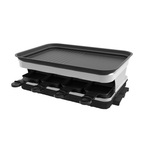 Raclette Grill 8 People Grill Plate Non-stick Coated