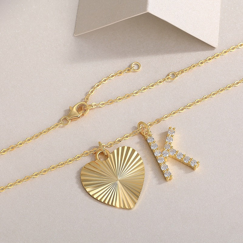 Heart Secret - A Fashionable And Trendy Necklace Pendant Diamond Jewelry Necklace Set