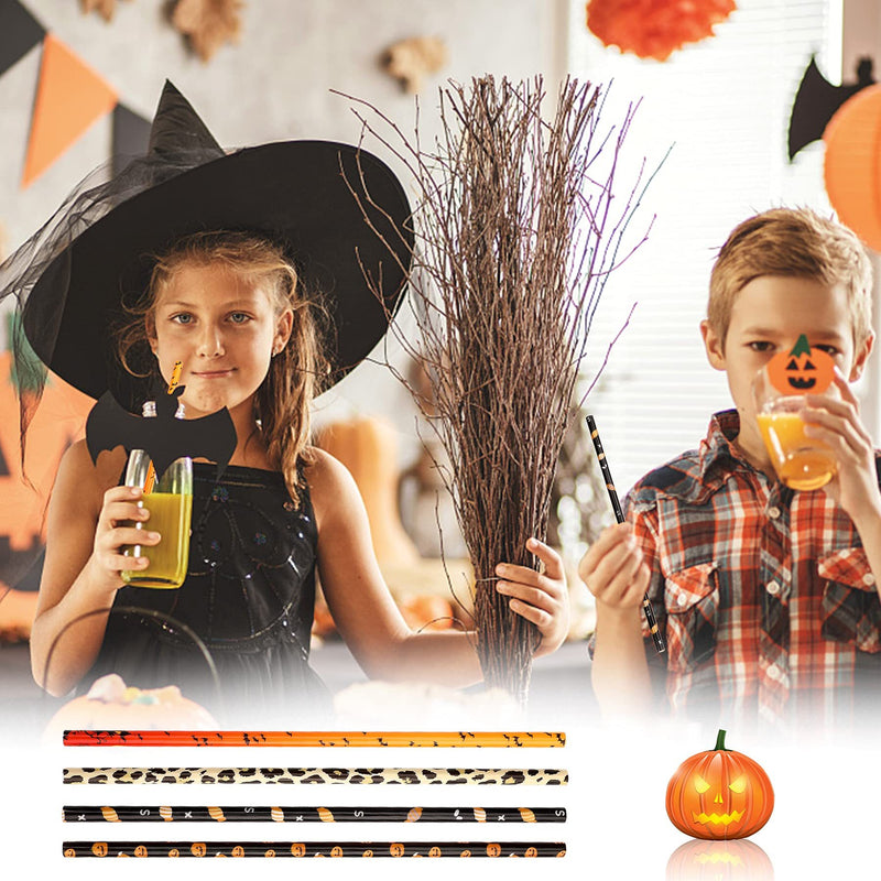 40 Pack Of 9 Inch BPA-Free Halloween Reusable Straws