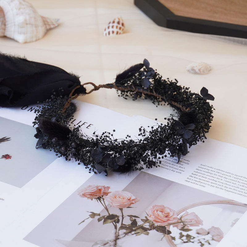 Gypsophila Crown, Dried Flower Crown