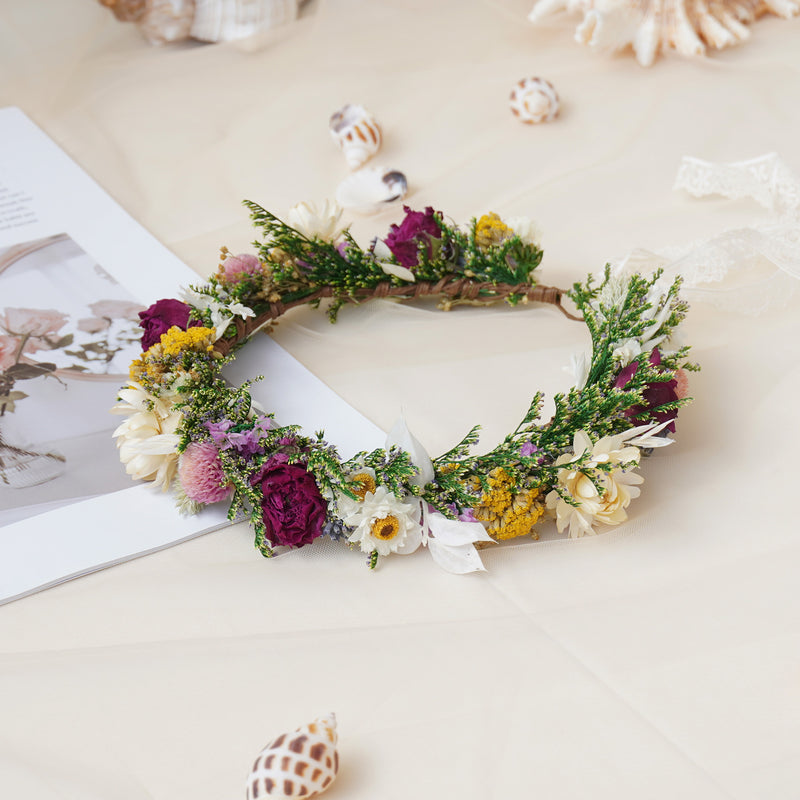 Baby Breath Crown, Dried Crown
