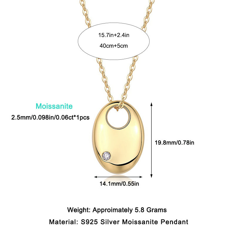 First Encounter - A Fashionable And Trendy Diamond Pendant Necklace Set