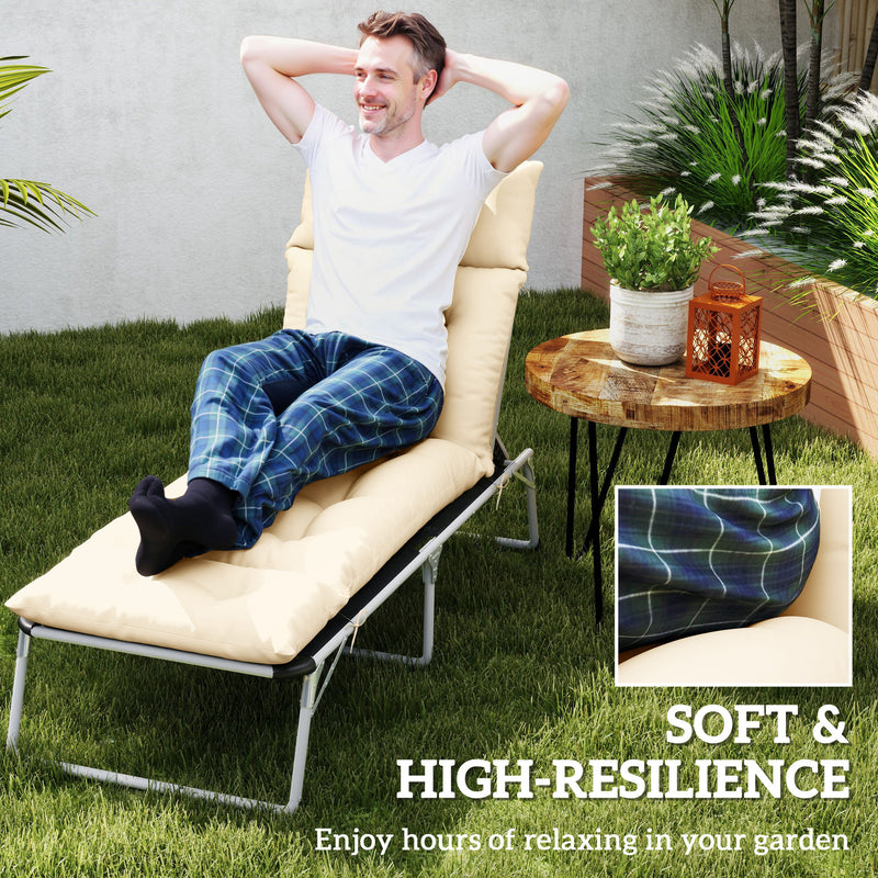Outdoor Chaise Lounge Cushion