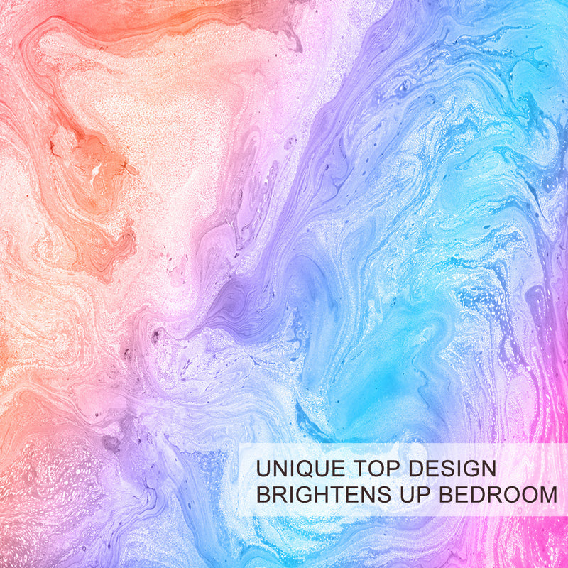 Luxury Bedding Set Rainbow Marble Duvet Cover Set