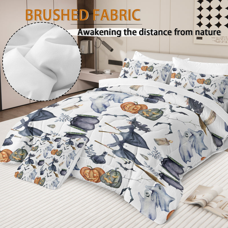 8 Pieces Halloween Comforter Set