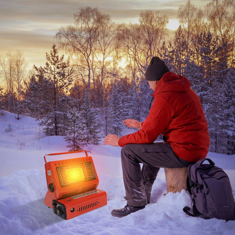 1Pc 2 In 1 Portable Butane Burner Heater