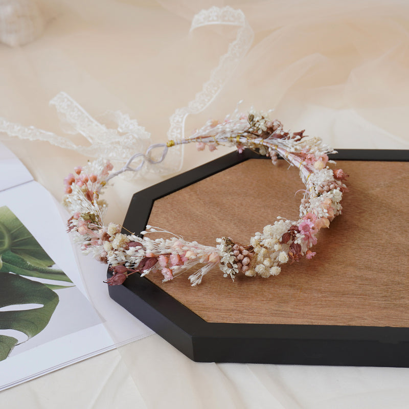 Baby Breath Crown, Dried Crown