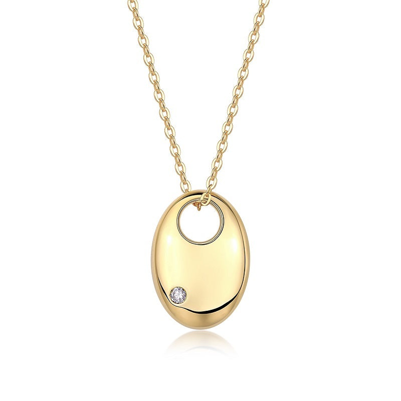 First Encounter - A Fashionable And Trendy Diamond Pendant Necklace Set