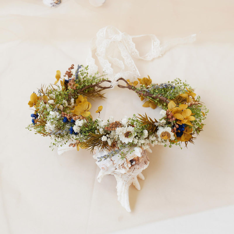 Gypsophila Crown, Dried Flower Crown