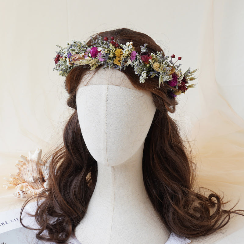 Baby Breath Crown, Dried Crown