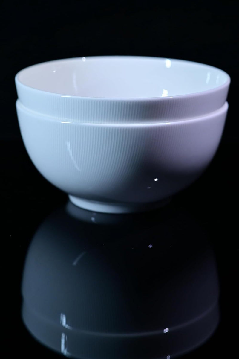 Setaria Bone China Dinnerware Set, 2 Pieces 8-inch Large Deep Salad Bowl