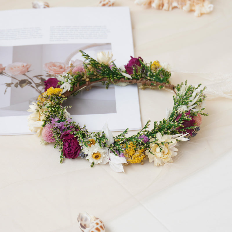 Baby Breath Crown, Dried Crown